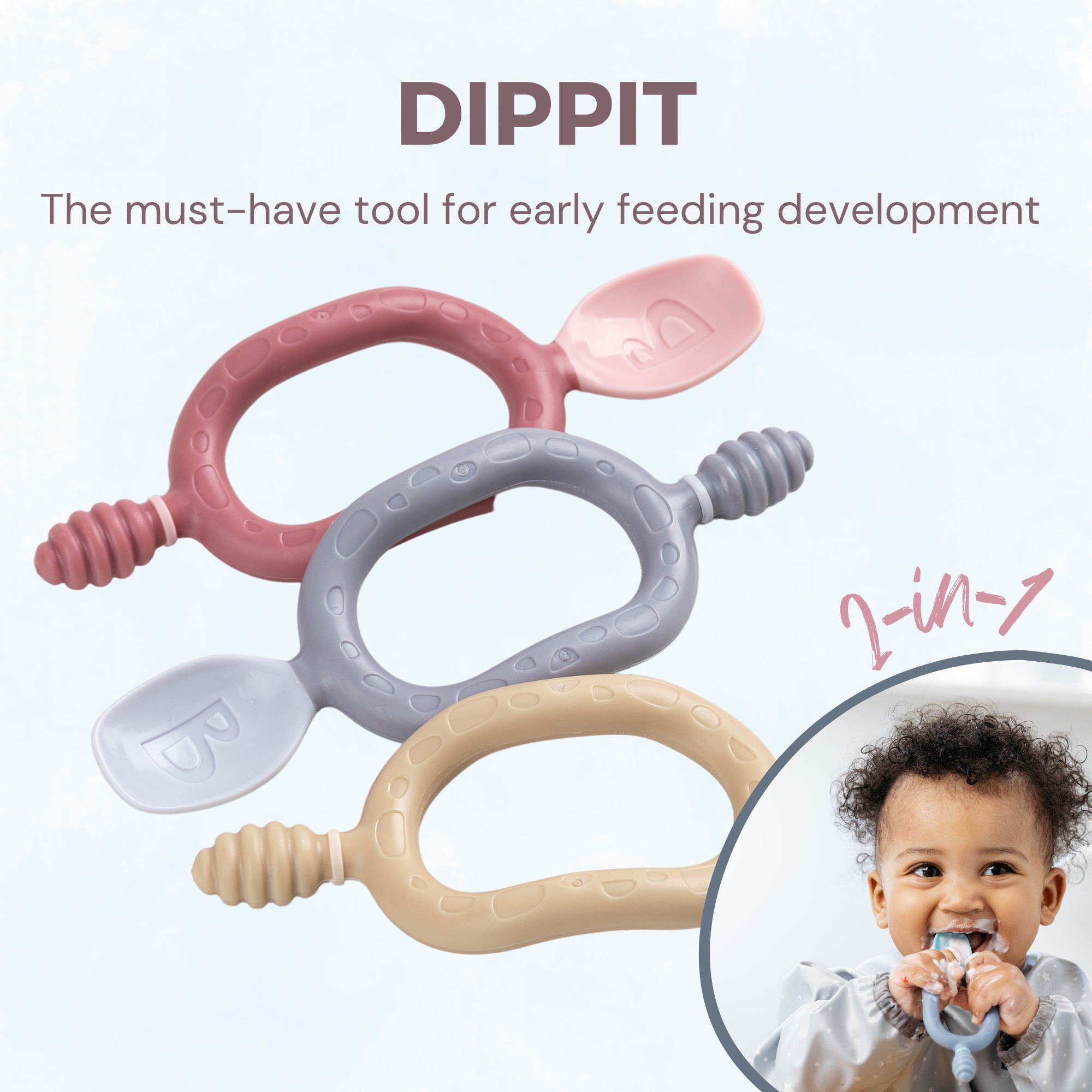 All About Dippit™: The Transitional Tool For Two-Handed Feeding