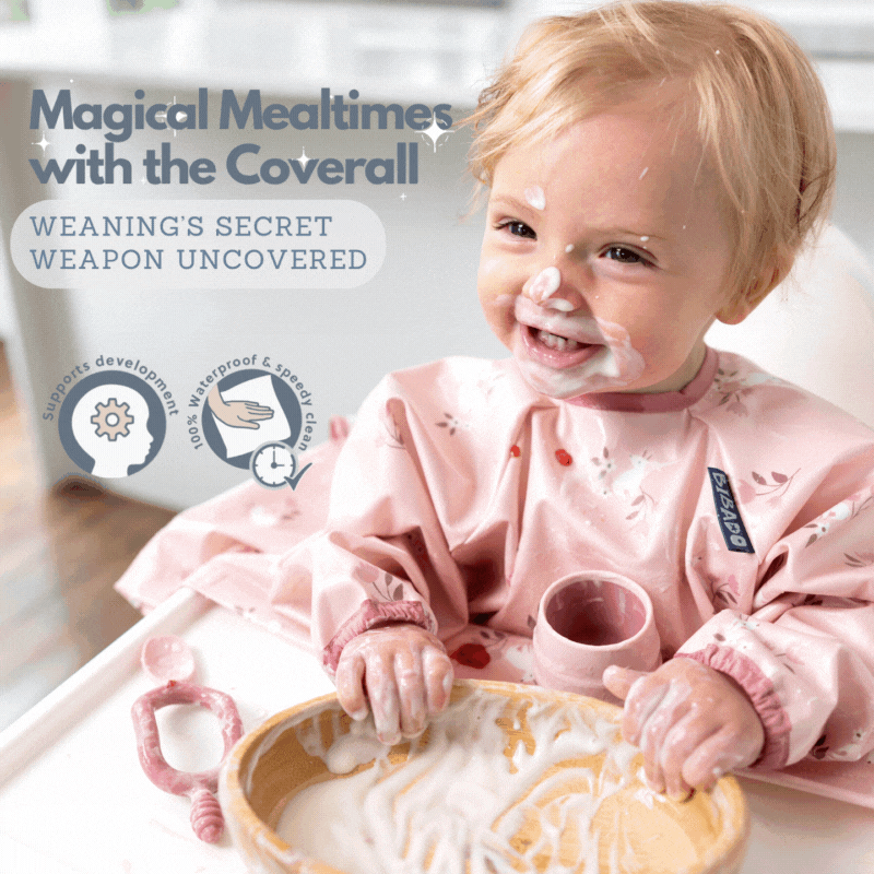 Magical Mealtimes with the Coverall: Weaning’s Secret Weapon Uncovered!