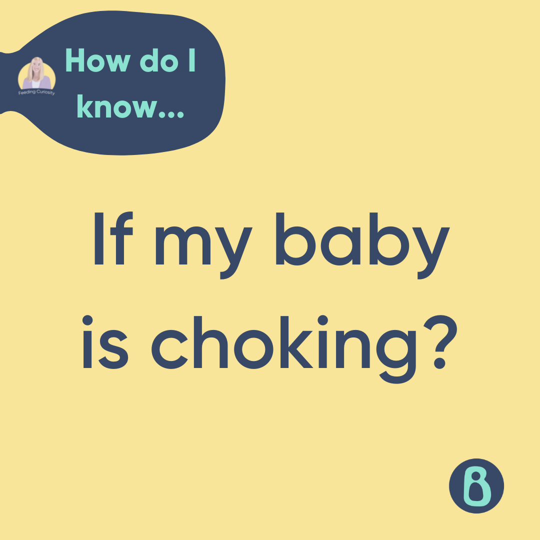 How do I know if my baby is choking?