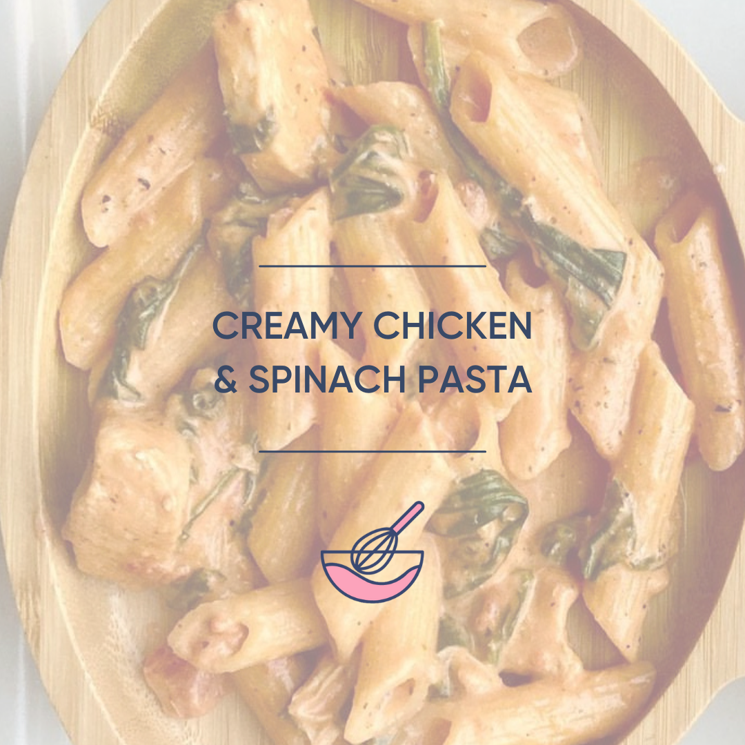 Creamy Chicken & Spinach Pasta