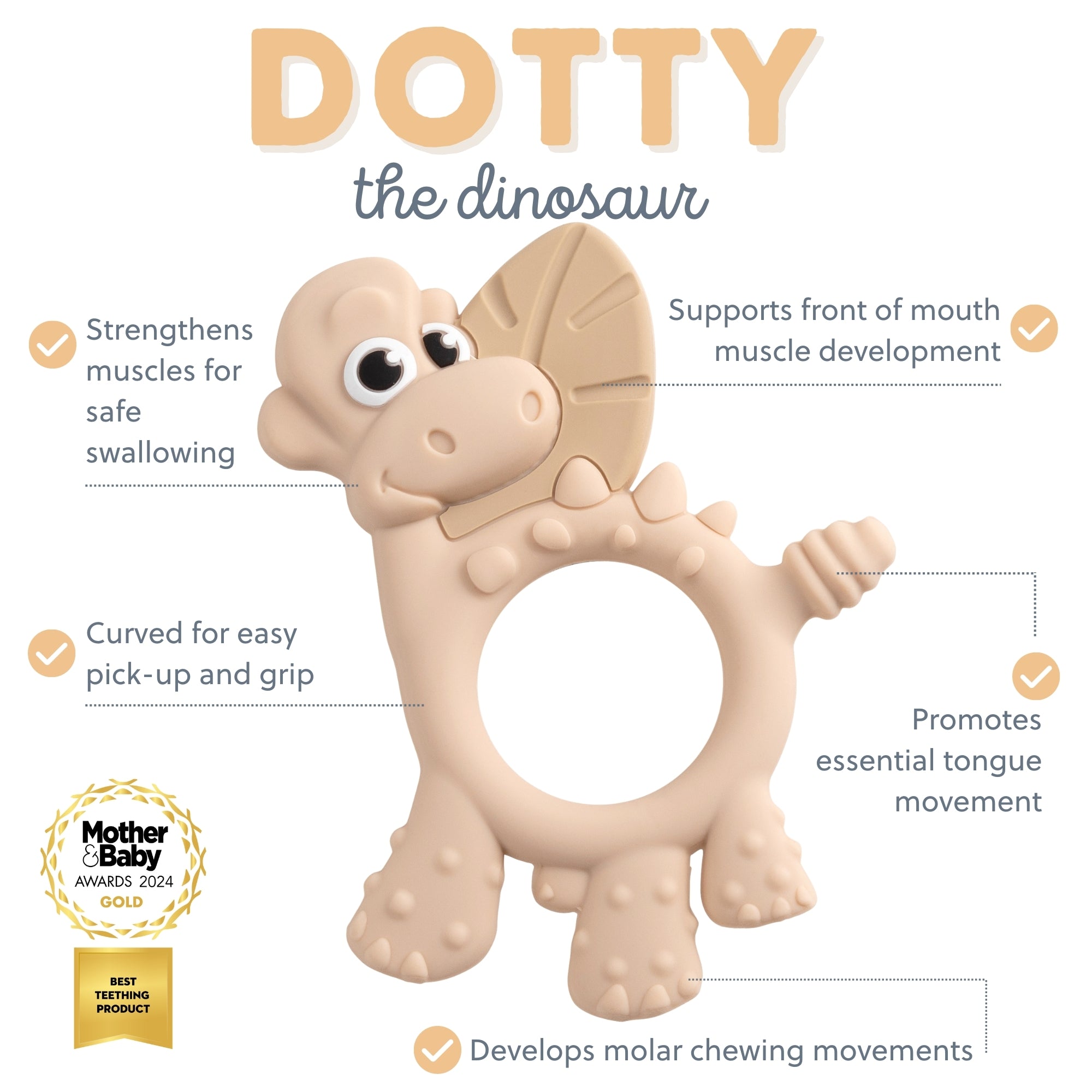 Teething Toy: Dotty the Dinosaur™