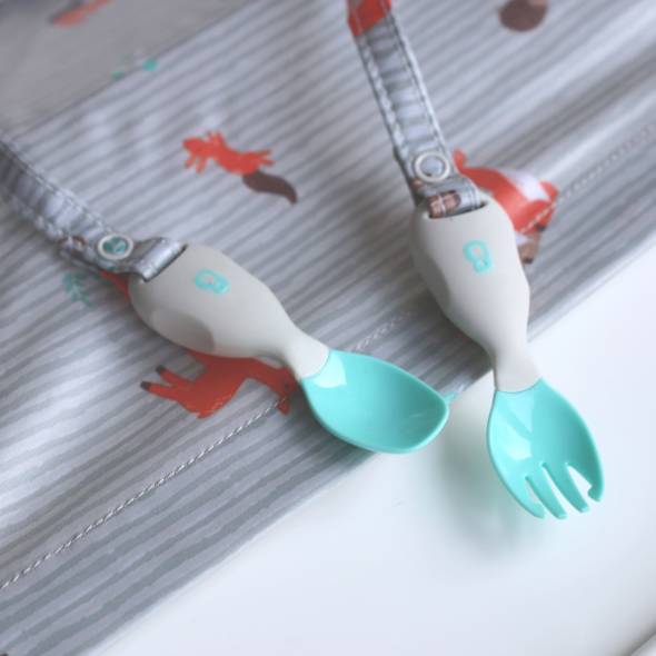 My First Weaning Essentials Coverall & Matching Cutlery Set